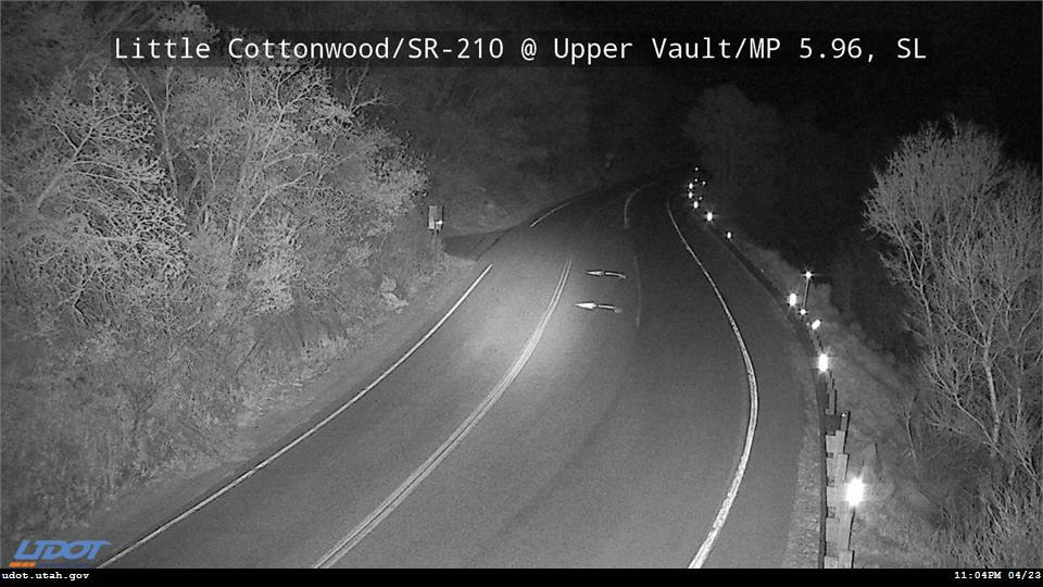 Little Cottonwood Rd SR210 @ Upper Vault MP 5.96 SL