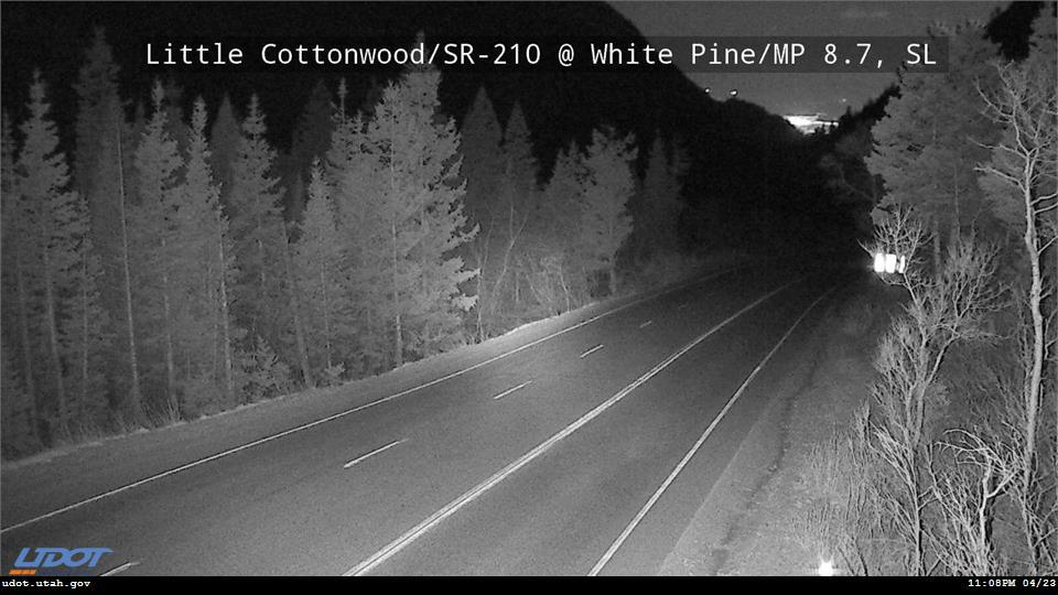 Little Cottonwood Rd SR210 @ White Pine MP 8.7 SL