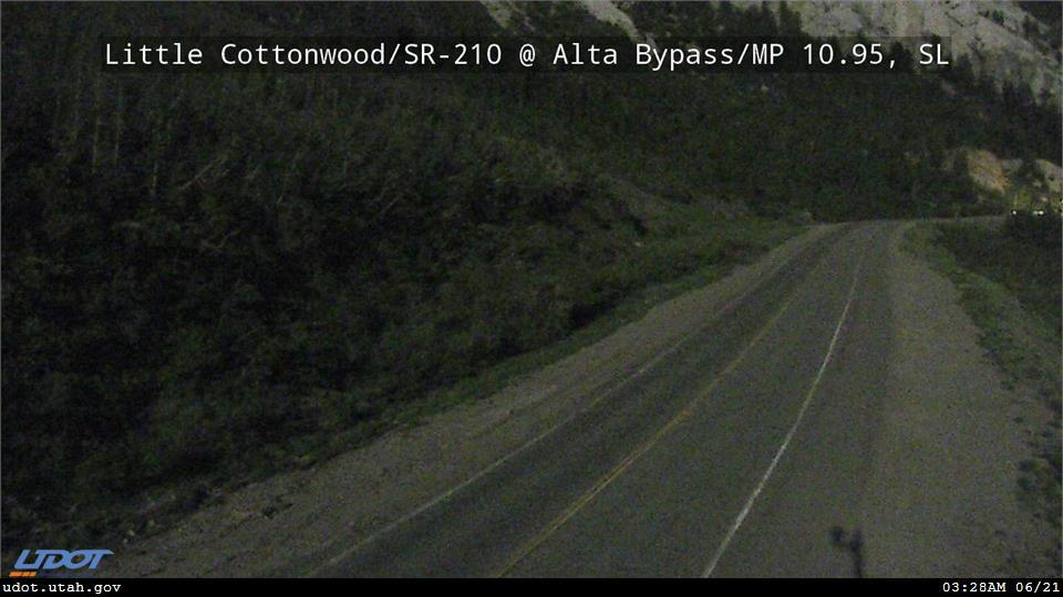 Little Cottonwood Rd SR210 EB @ Alta Bypass MP 10.95 SL
