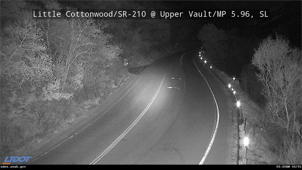 Mouth of Little Cottonwood Canyon traffic cam