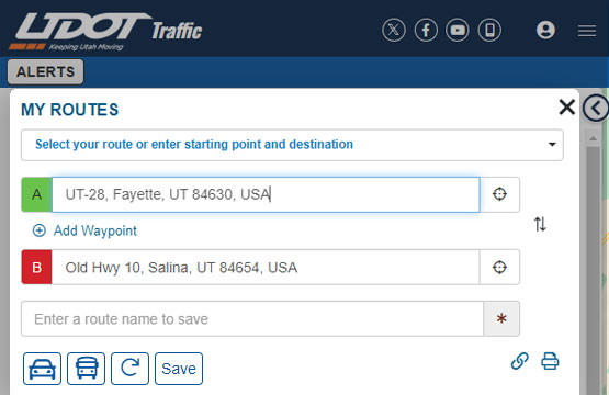 Creating & Saving a Customized Route