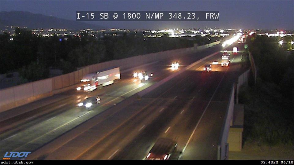 I-15 SB @ 1800 N / Harrisville Rd / MP 348.23, FRW