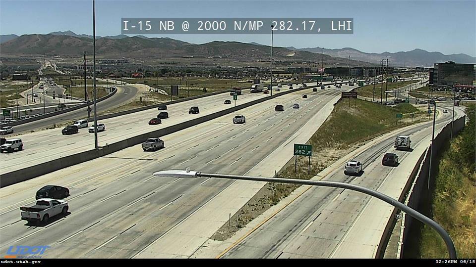 I-15 NB @ 2000 N / MP 282.17, LHI