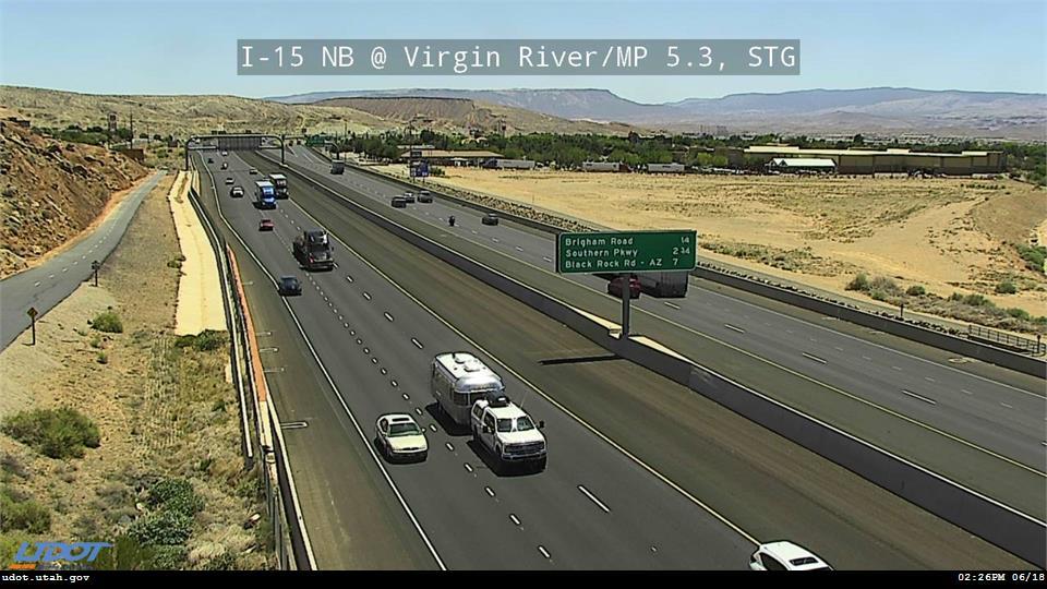 I-15 NB @ Virgin River / MP 5.3, STG