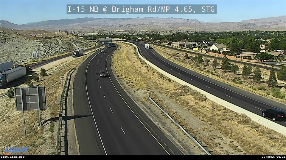 I-15 NB @ Brigham Rd / MP 4.65, STG