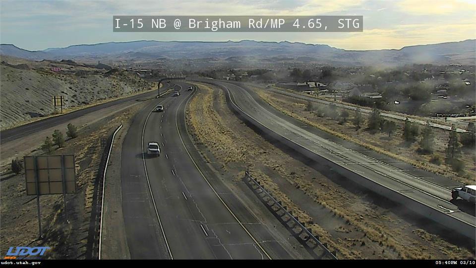 I-15 NB @ Brigham Rd / MP 4.65, STG