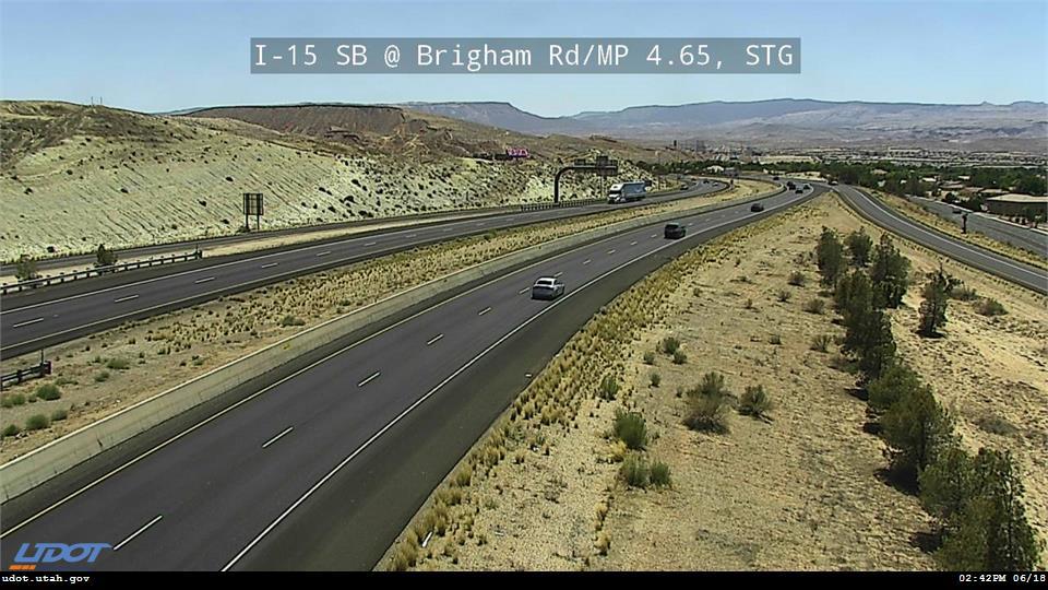 I-15 SB @ Brigham Rd / MP 4.65, STG