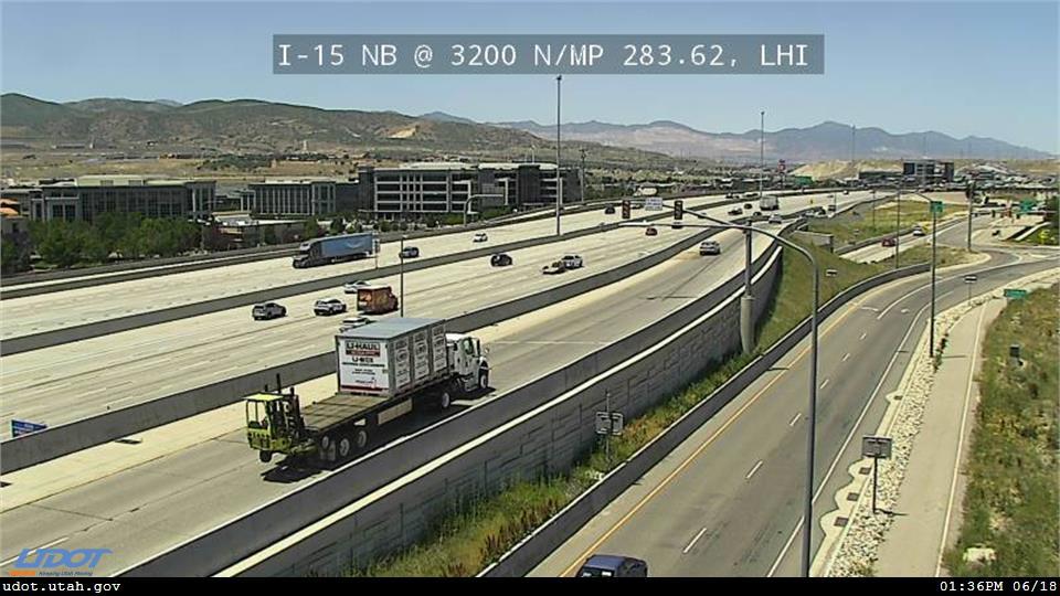 I-15 NB @ 3200 N / MP 283.62, LHI