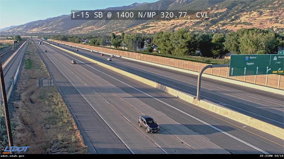 I-15 SB @ 1400 N / MP 320.46, CVL