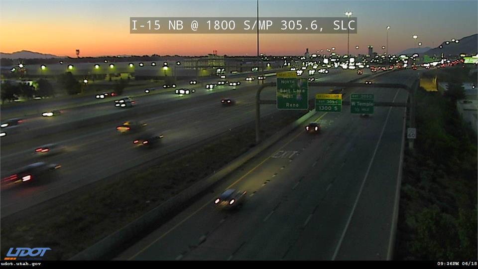 I-15 NB @ 1800 S / MP 305.6, SLC