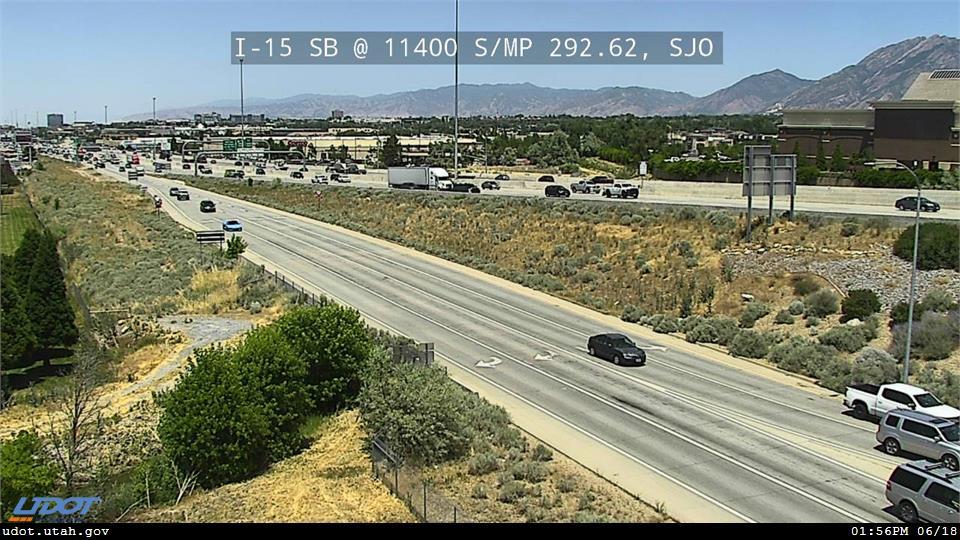 I-15 SB @ 11400 S / SR-175 / MP 292.62, SJO