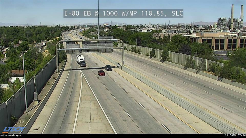 I-80 EB @ 1000 W / MP 118.85, SLC