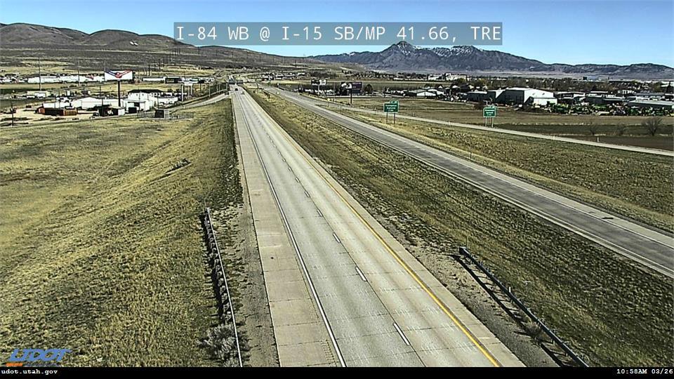 I-84 WB @ I-15 SB / MP 41.66, TRE