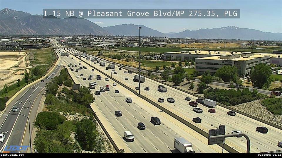 I-15 NB @ Pleasant Grove Blvd / MP 275.35, PLG