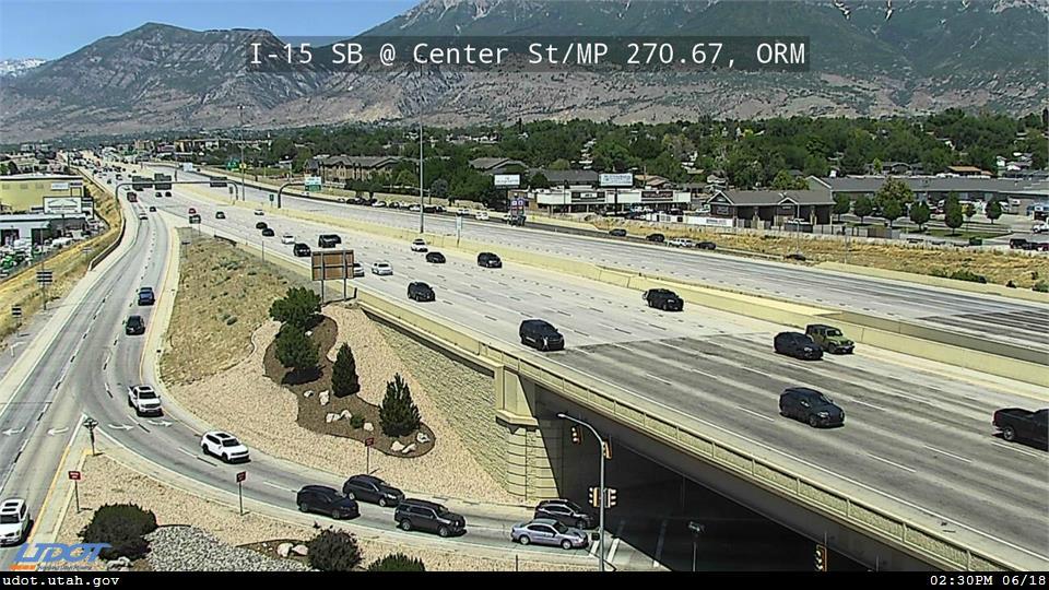 I-15 SB @ Center St / MP 270.67, ORM