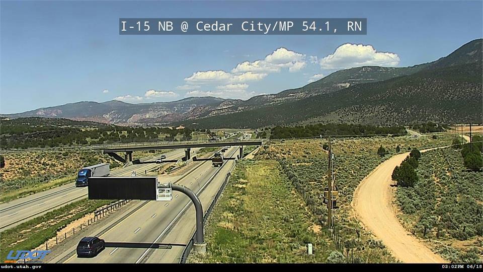 I-15 NB @ Cedar City / MP 54.1, RN