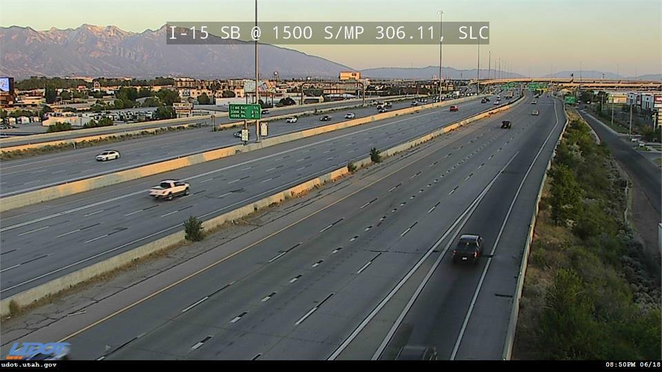 I-15 SB @ 1500 S / MP 306.11, SLC