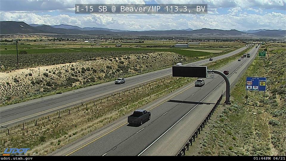 I-15 SB @ Beaver / MP 113.3, BV