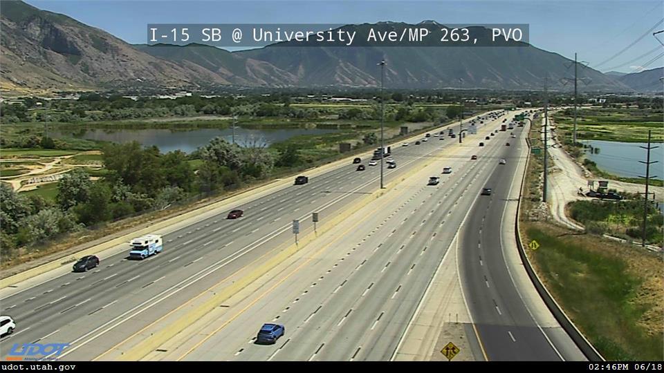 I-15 SB @ University Ave / 2260 S / MP 263, PVO