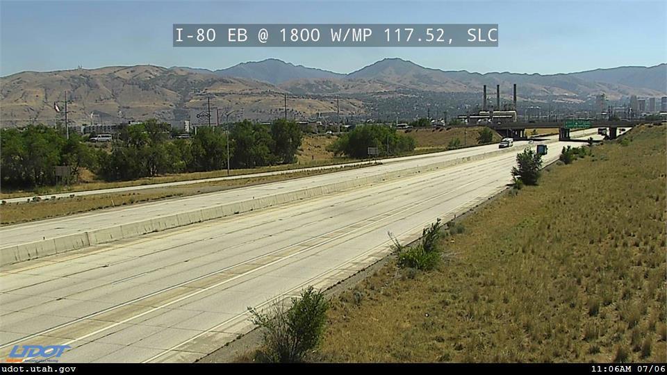 I-80 EB @ 1800 W / MP 117.52, SLC