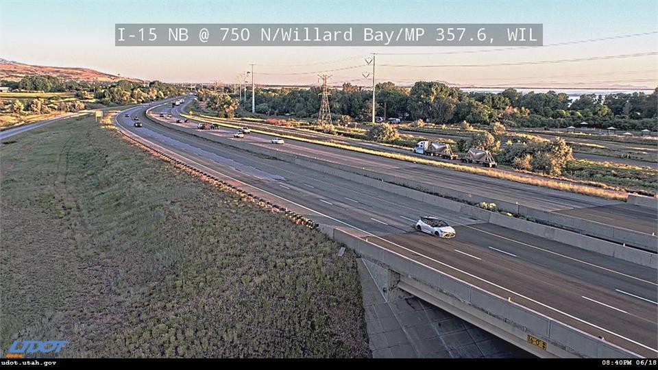 I-15 NB @ 750 N / Willard Bay / SR-315 / MP 357.6, WIL