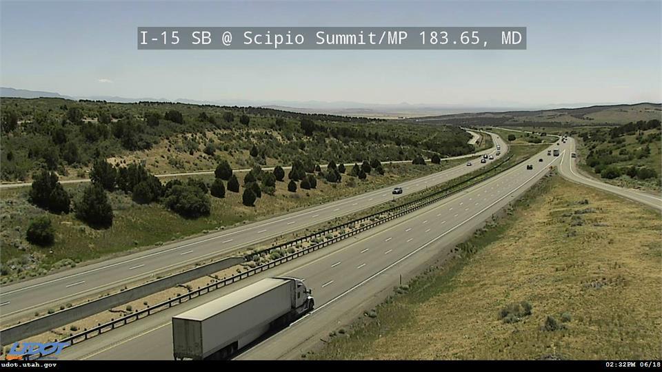 I-15 SB @ Scipio Summit / Exit 184 / MP 183.65, MD