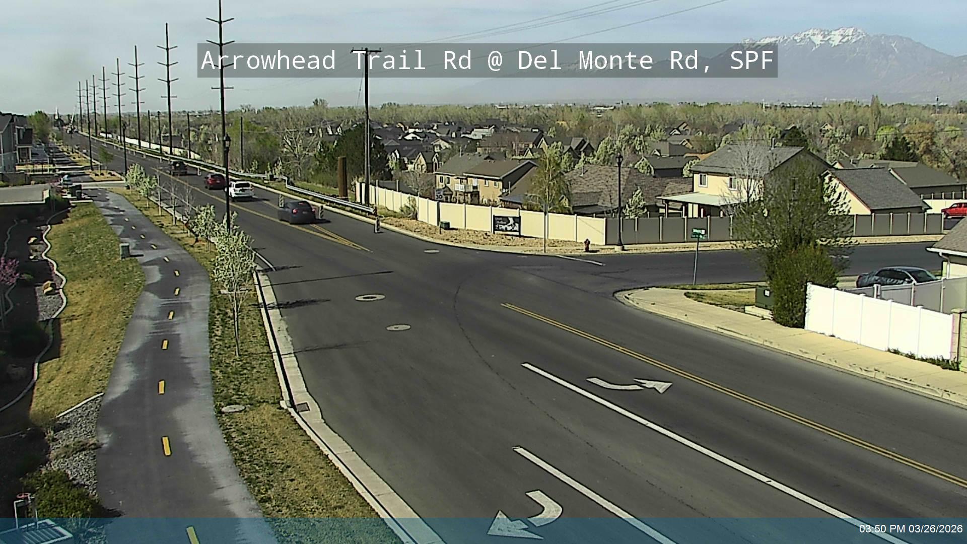 Arrowhead Trail Rd / SR-164 @ Del Monte Rd, SPF live webcam