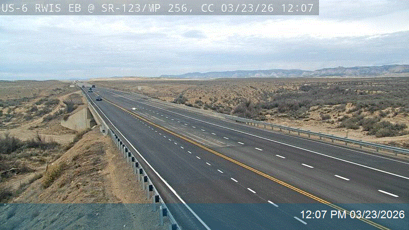 US-6 RWIS EB @ SR-123 / MP 256, CC live webcam