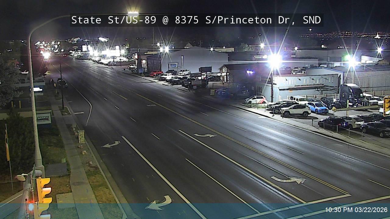State St / US-89 @ 8375 S / Princeton Dr, SND live webcam