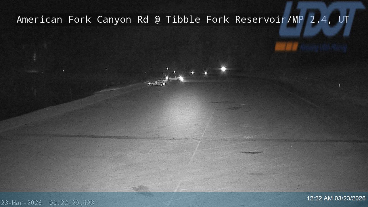 American Fork Canyon Rd / SR-144 @ Tibble Fork Reservoir / MP 2.4, UT live webcam