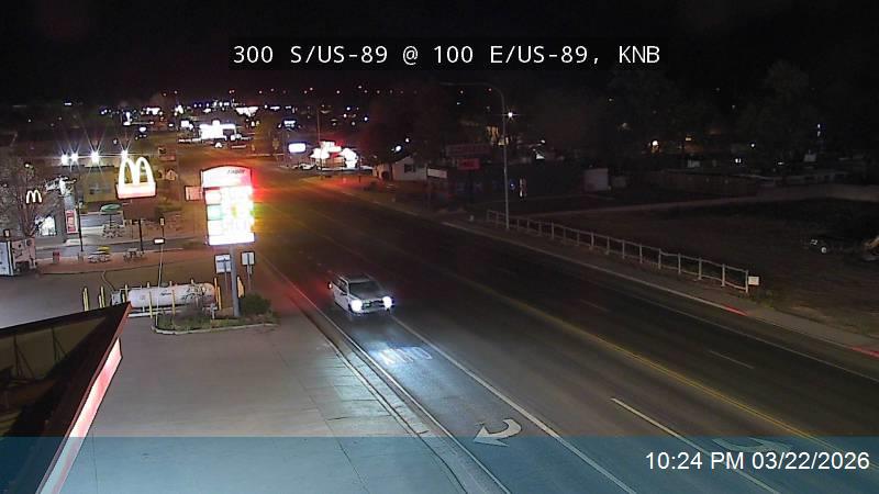 300 S / US-89 @ 100 E / US-89/US-89A, KNB live webcam