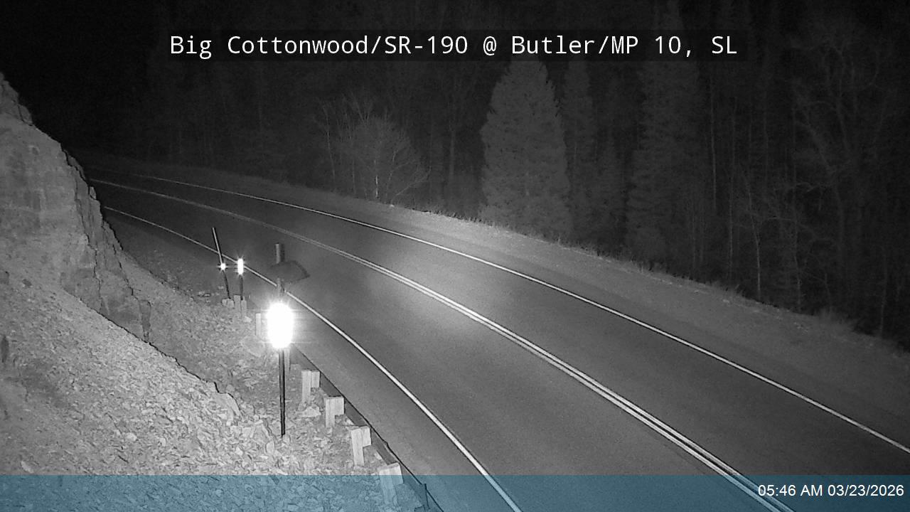 Big Cottonwood Canyon Rd / SR-190 @ Butler / MP 10, SL live webcam