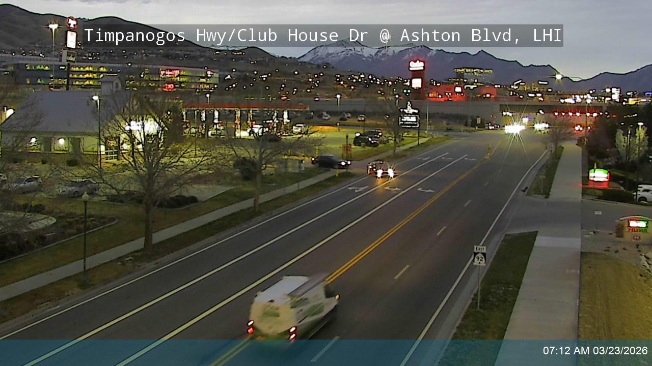 Timpanogos Hwy / Club House Dr / SR-92 @ Ashton Blvd, LHI live webcam