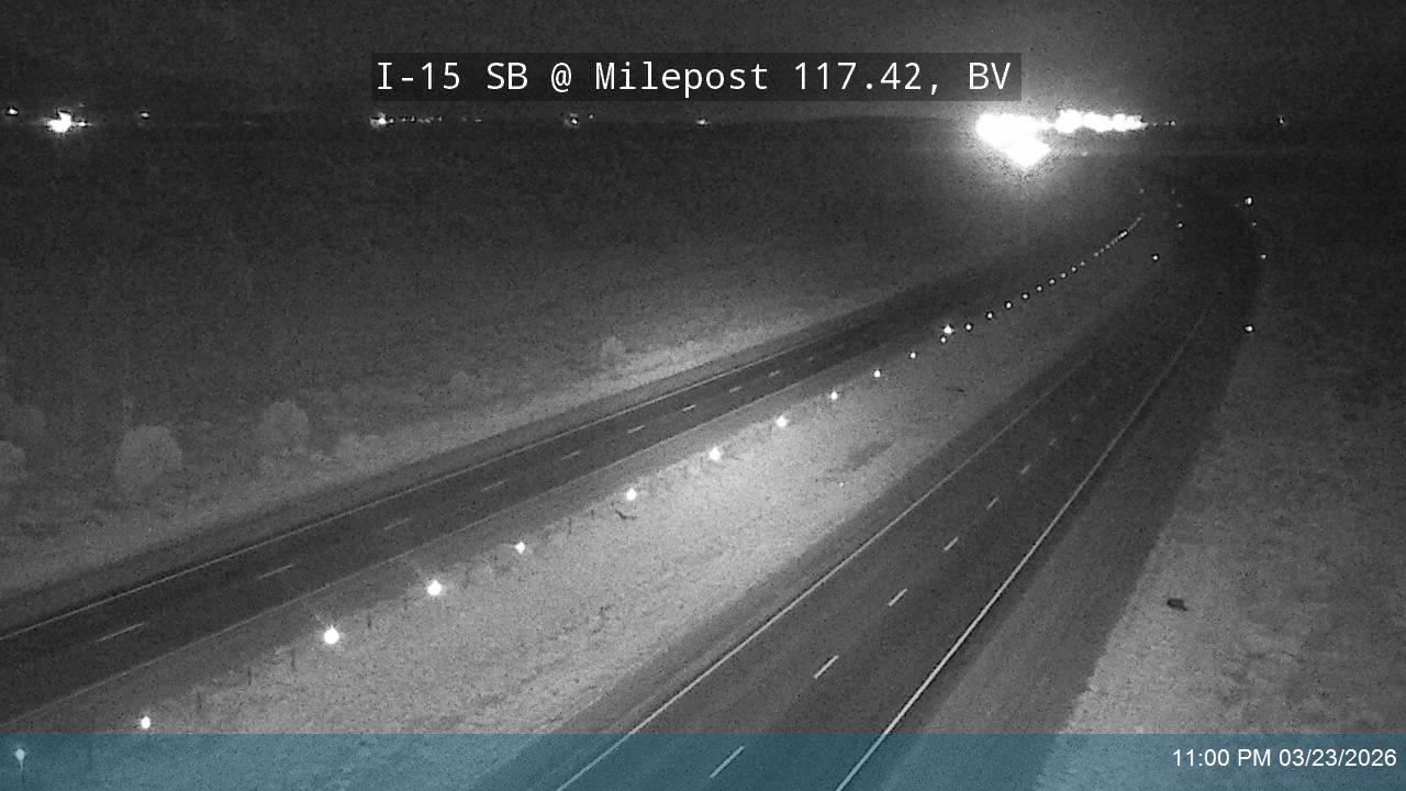 I-15 SB @ Milepost 117.42, BV live webcam