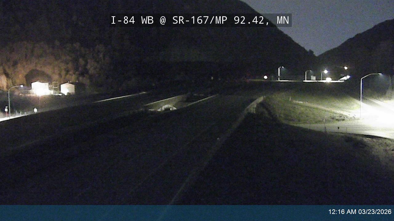 I-84 WB @ SR-167 / MP 92.42, MN live webcam