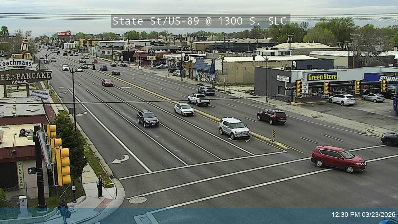 State St / US-89 @ 1300 S, SLC live webcam