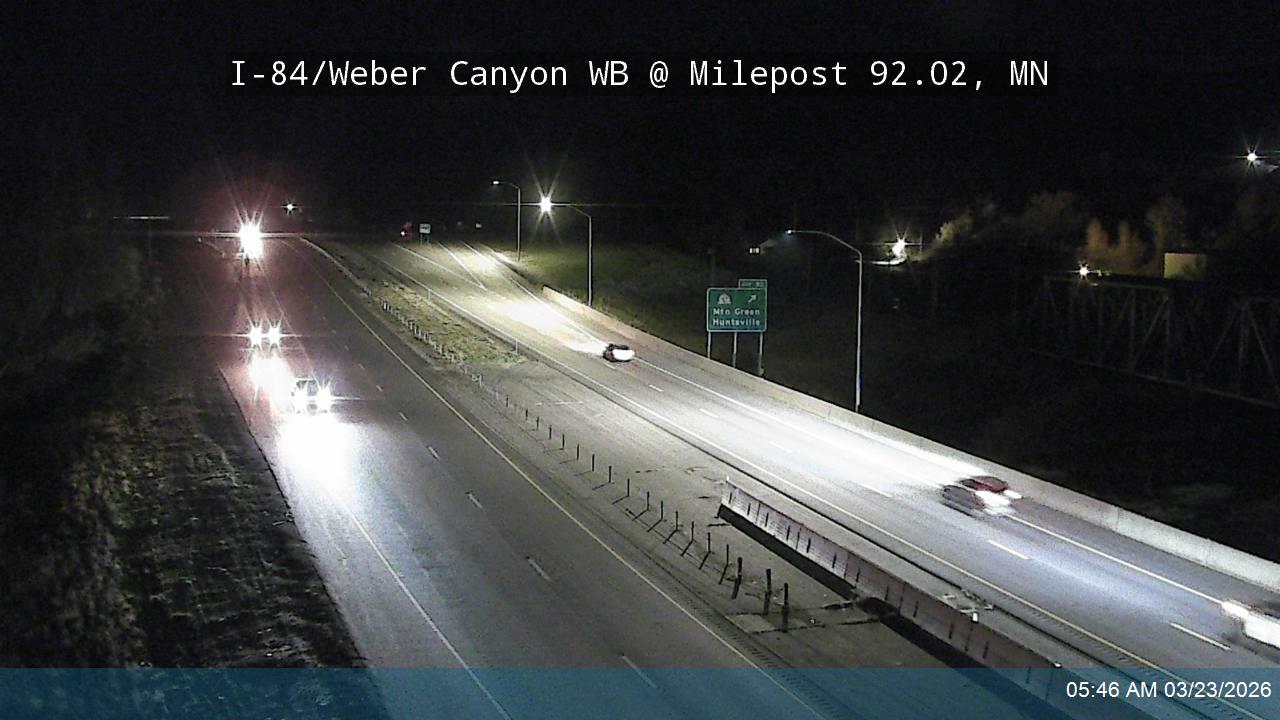 I-84 / Weber Canyon WB  @ Milepost 92.02, MN live webcam