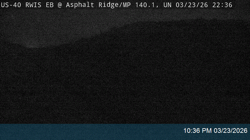 US-40 RWIS EB @ Asphalt Ridge / MP 140.1, UN live webcam