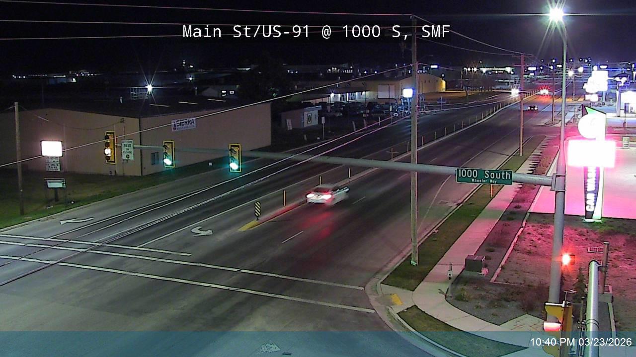 Main St / US-91 @ 1000 S / Wheeler Way, SMF live webcam