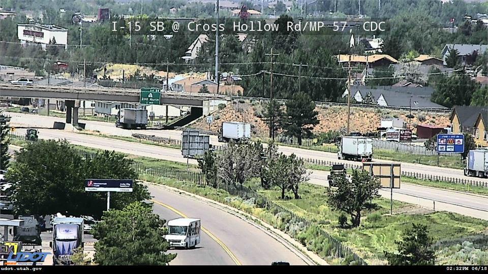 I-15 SB @ Cross Hollow Rd / MP 57, CDC