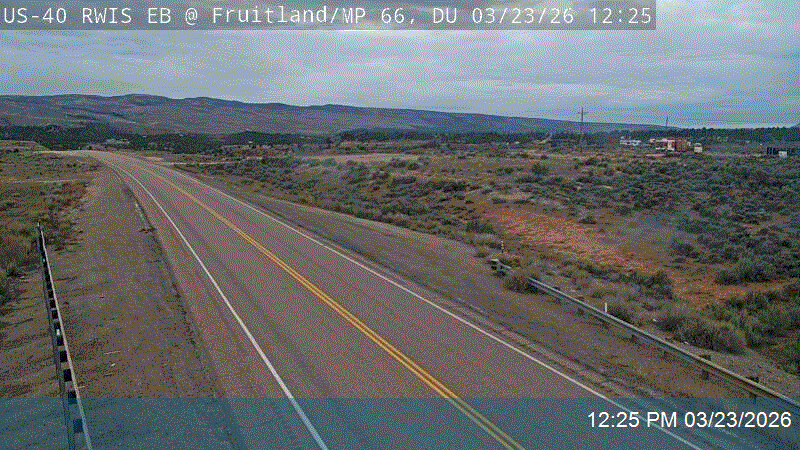 US-40 RWIS EB @ Fruitland / MP 66, DU live webcam