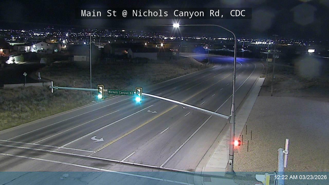 Main St / SR-130 @ Nichols Canyon Rd, CDC live webcam