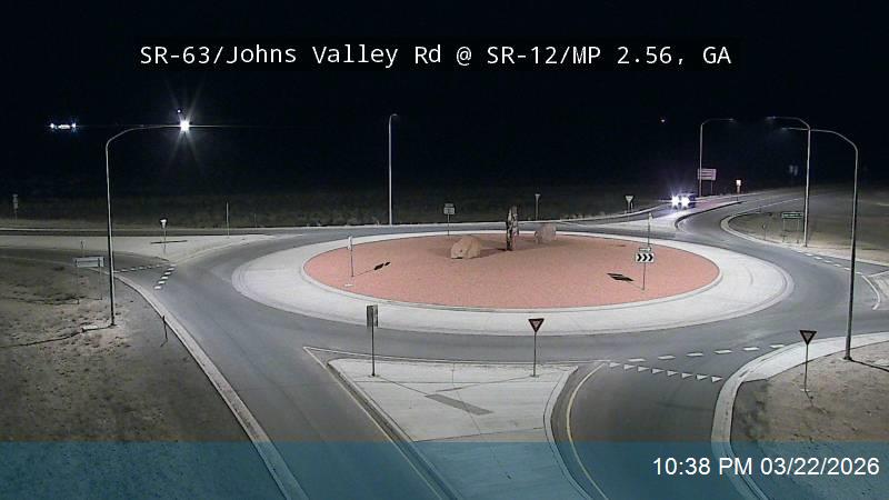 SR-63 / Johns Valley Rd @ SR-12 / MP 2.56, GA live webcam