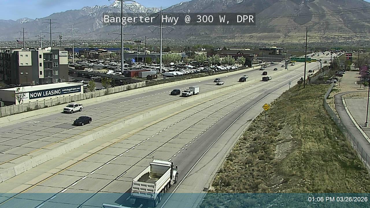Bangerter Hwy / SR-154 @ 300 W / MP 1.0, DPR live webcam
