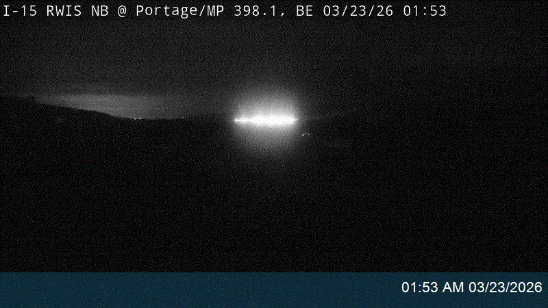 I-15 RWIS NB @ Portage / MP 398.06, BE live webcam
