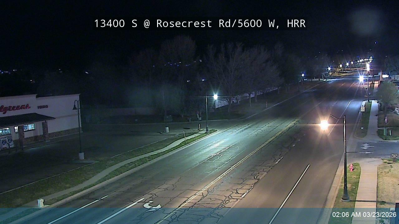 13400 S @ Rosecrest Rd / 5600 W, HRR live webcam