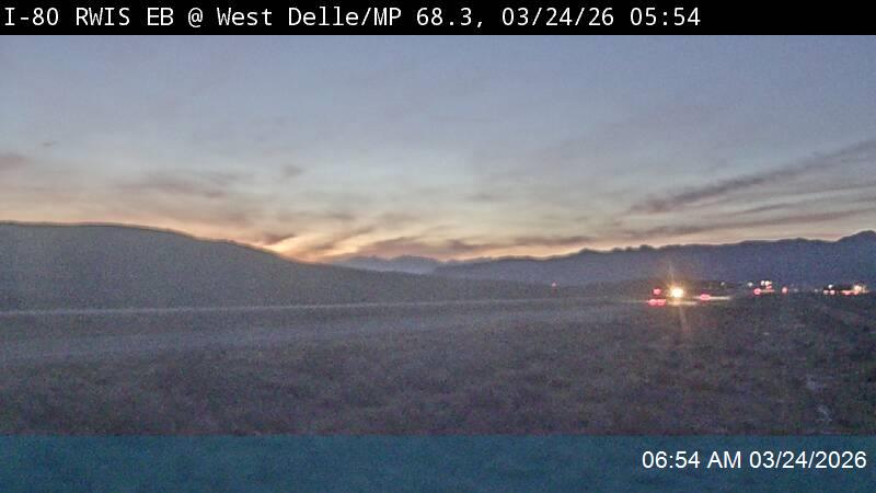 I-80 RWIS EB @ West Delle / MP 68.3, TE live webcam