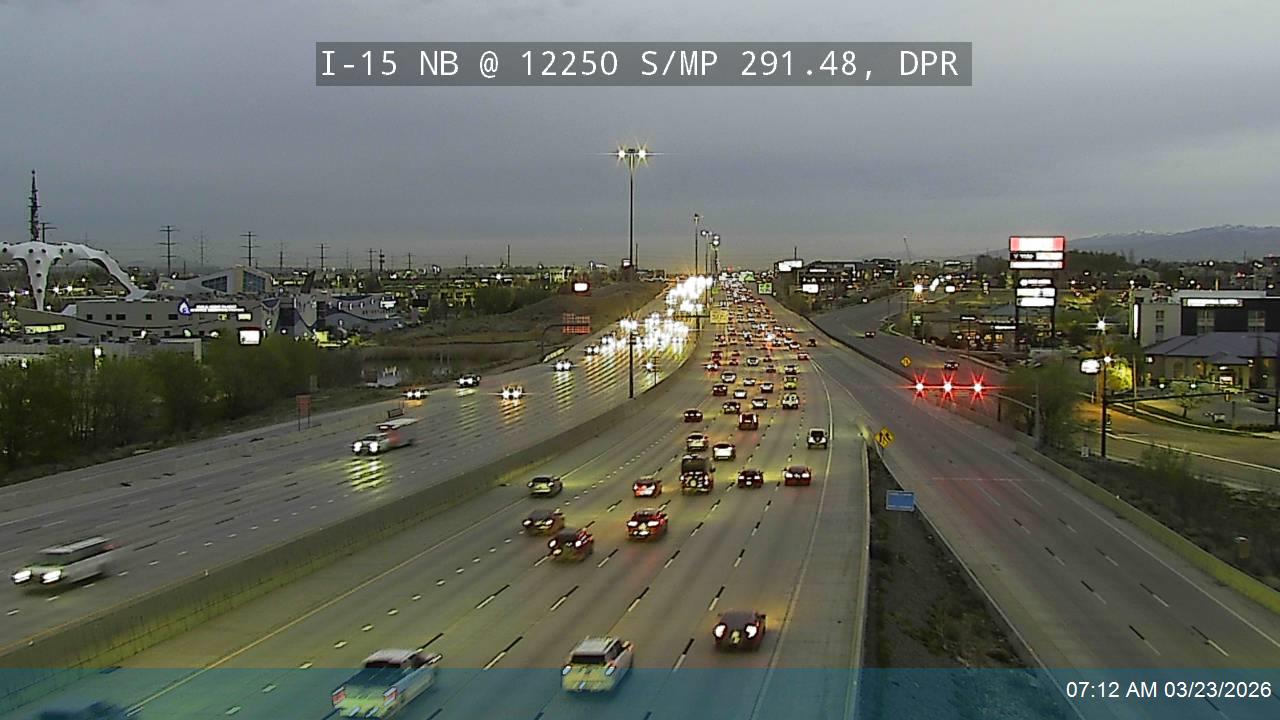 I-15 NB @ 12250 S / MP 291.48, DPR live webcam
