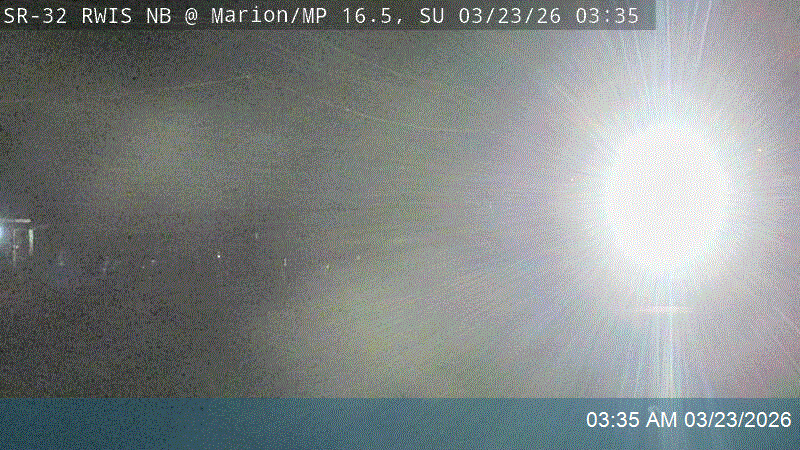 SR-32 RWIS NB @ Rob Young Ln / MP 16.46, SU live webcam