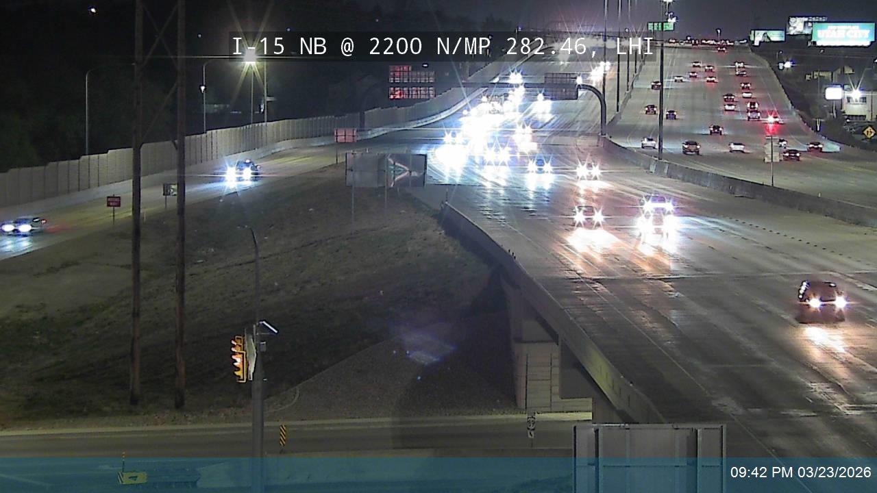 I-15 NB @ 2200 N / MP 282.46, LHI live webcam